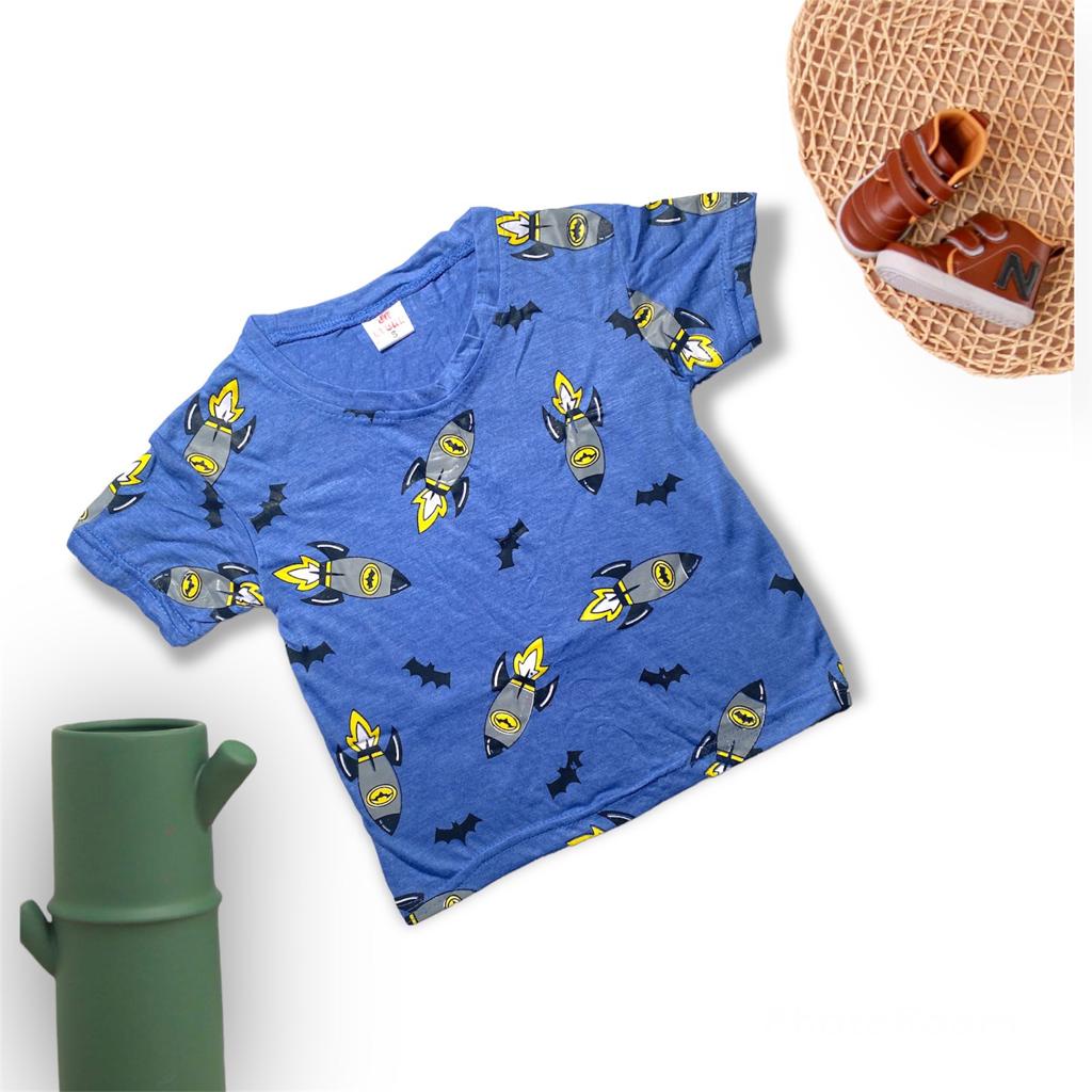 Jikialiang - KAOS ANAK 1-8 Tahun bahan MISTY gambar ROKET