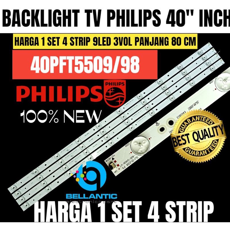 BACKLIGHT TV LED PHILIPS 40 INCH 40PFT5509/98 BACKLIGHT TV LED 40"INCH