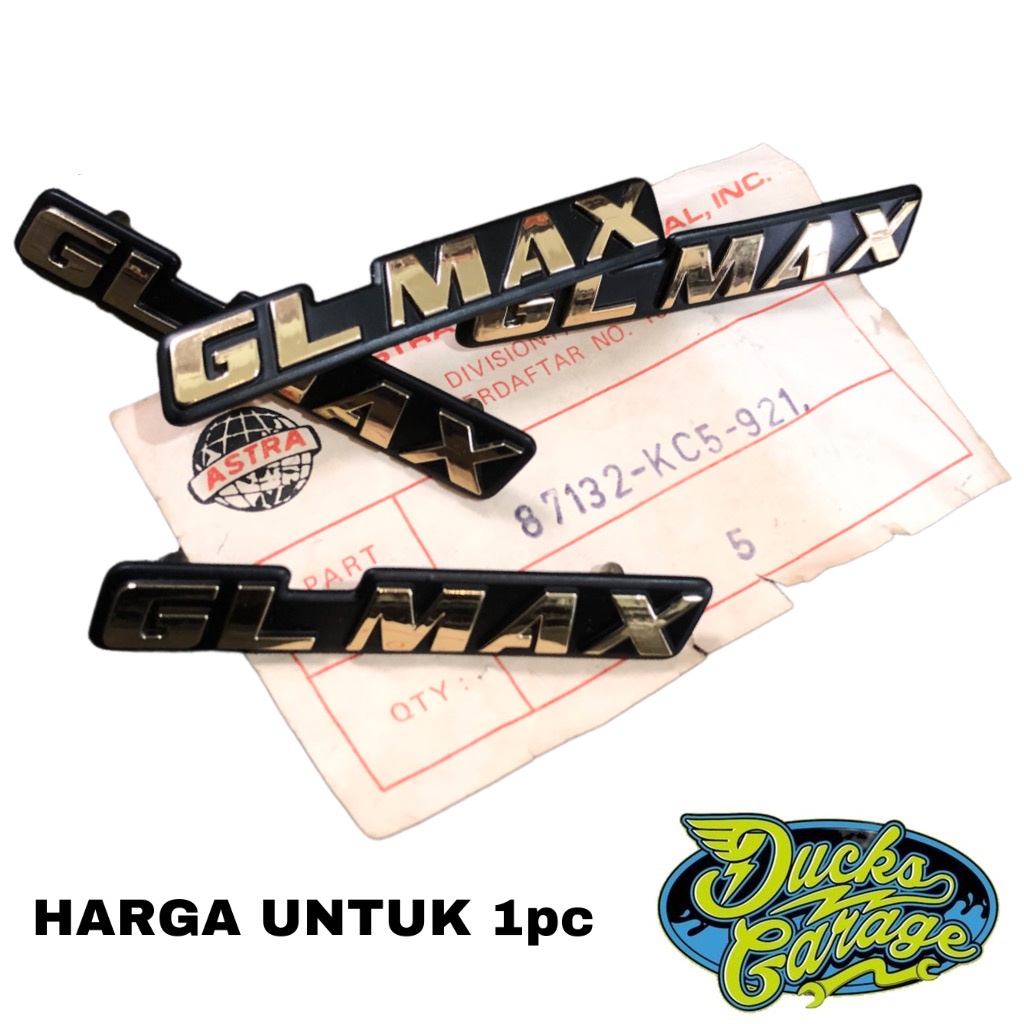 Emblem Decal Batok Lampu Depan Honda GL Max Original