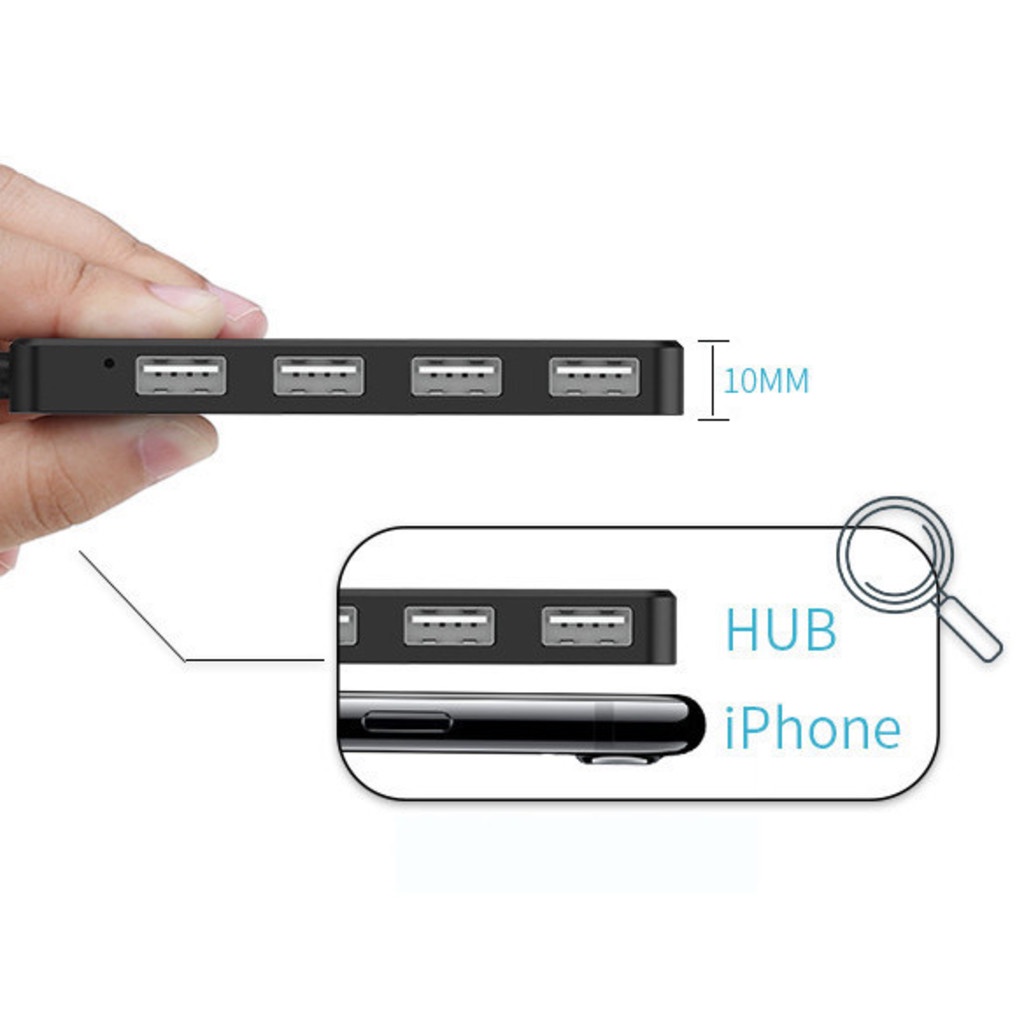 Usb 2.0 4port Hub Semiper Hub Komputer USB Multi - Interface Extension