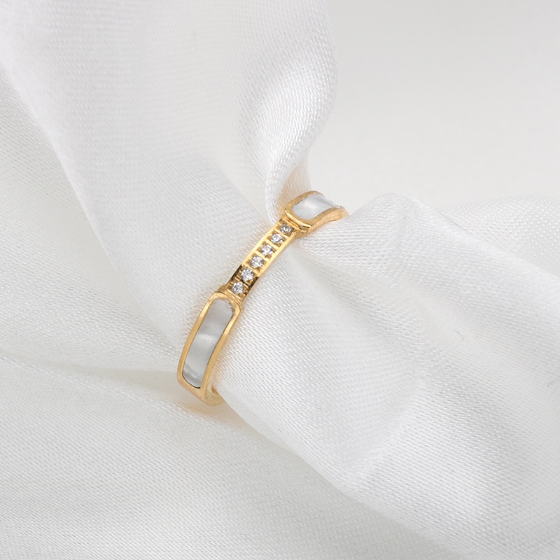 Cincin enam zircon titanium anti karat harga grosir bisa cod