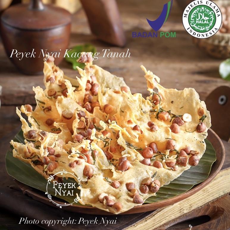 

F⚡ASH Seller Peyek Nyai | Rempeyek Kacang Tanah (Large/Toples Kotak) Terpercaya