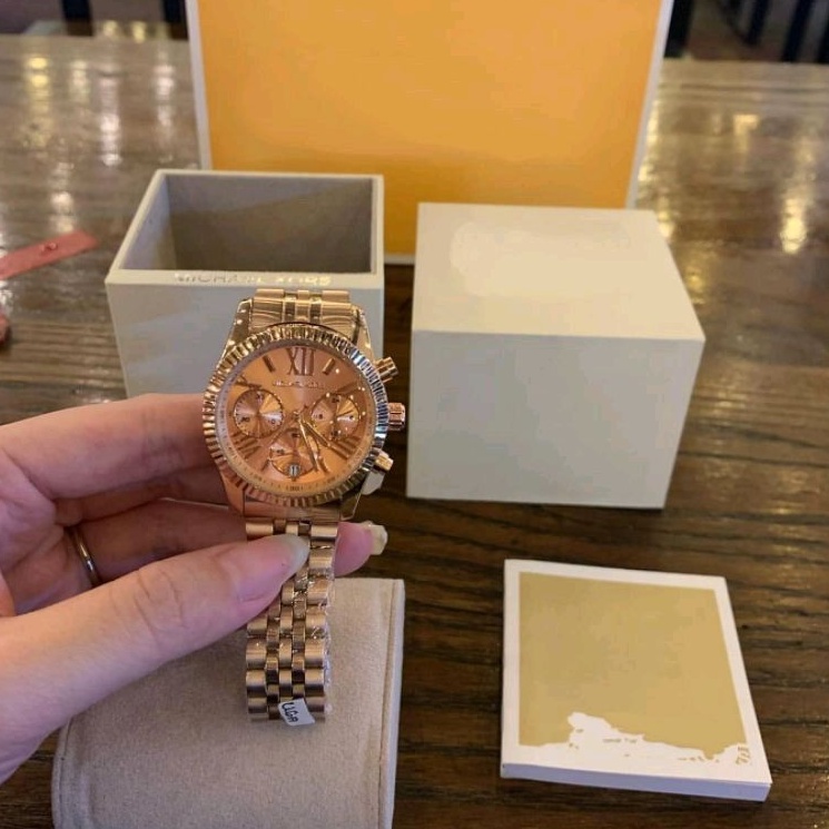 JAM TANGAN FASHION PRIA WANITA MK MKW  KORSS DIAMETER 3,6 CM FREE PAPERBAG JAM TANGAN CEWEK COWOK MU