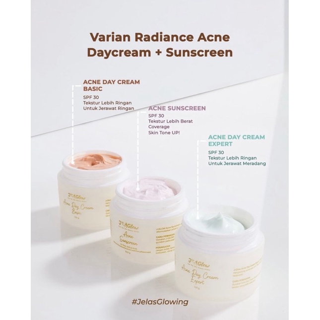 J-Glow sunscreen jglow acne CREAM SIANG ACNE DAN SENSITIF / SUNSCREEN ACN