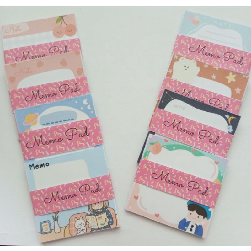 

Memo Pad mini lucu UK 6,5x6,5cm isi 25 lembar