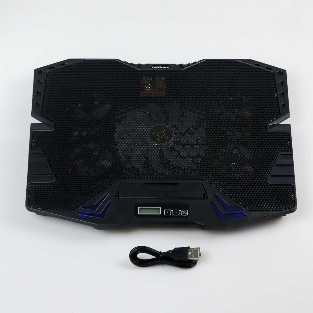 Pendingin Laptop 5 kipas USB / Pembuang Panas Laptop Coling Pad 6 Speed Adjustable Extra 2 USB Port