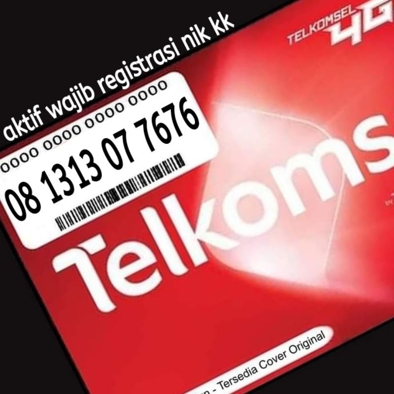 Nomor cantik nomer cantik simpati telkomsel super rapih 1313 7676 ABAB