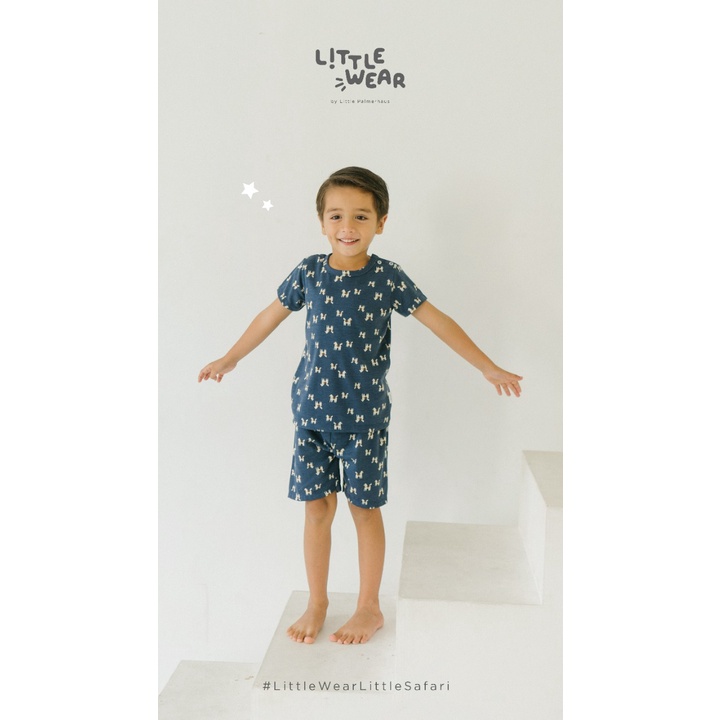 Little Wear 0-5 Tahun Little Palmerhaus Short Sleeve Setelan Pendek bayi / Setelan Piyama Pendek Anak CBKS