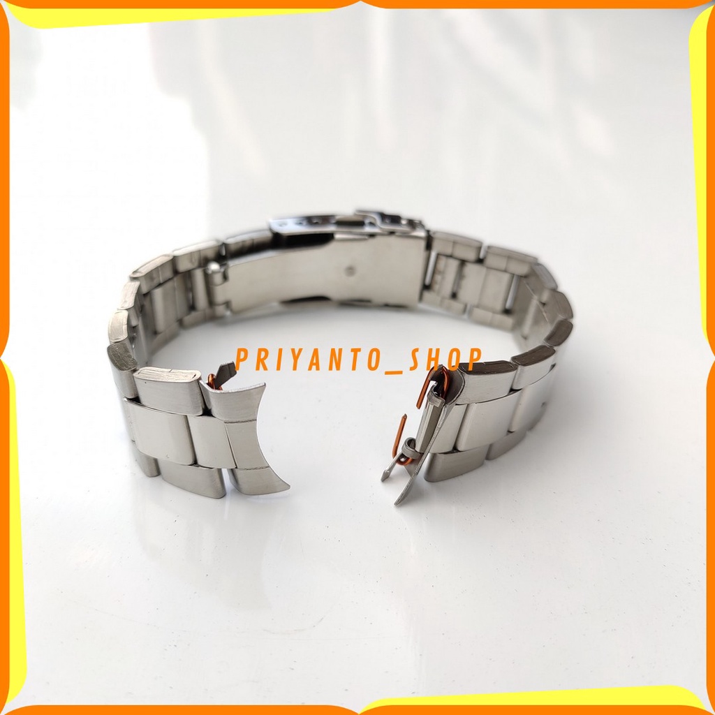 Tali Rantai Jam Tangan Seiko 5 Autometic model curved 20mm Strap Stainless Stell