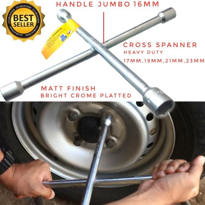 Kunci roda Palang Heavy Duty buka mur baut mobil truk 17 19 21 23 mm kiansejahtera8 Ayo Beli