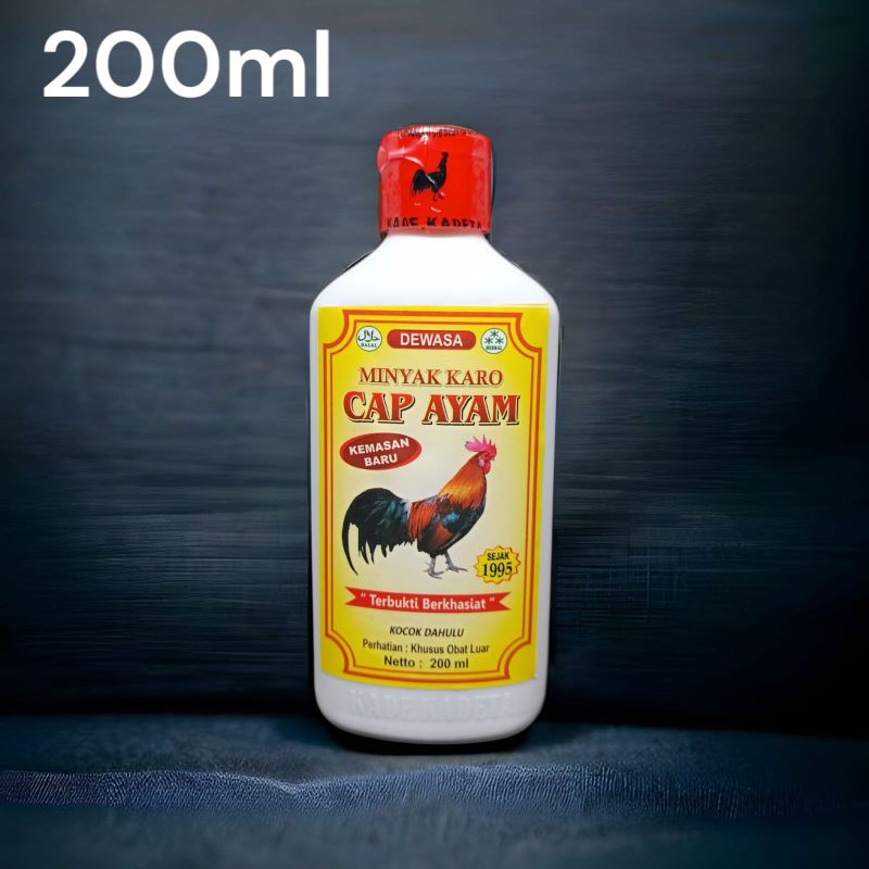 Minyak Karo Cap Ayam Dewasa (Aromatherapy) 200ml