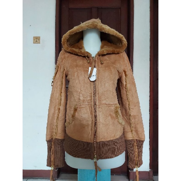Jaket Winter Suede - Full Bulu Halus - NEW