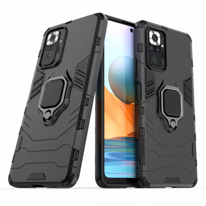 Casing Xiaomi Redmi NOTE 10 / NOTE 10 PRO Hard Case Penyangga Cincin