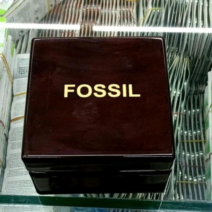 KOTAK JAM TANGAN FOSSIL KAYU ORIGINAL
