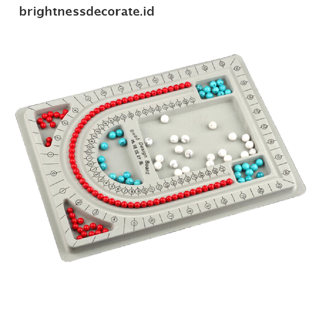 [Birth] Flocked Bead Board Gelang Manik-Manik Kalungperhiasan Membuat Nampan Craft DIY Tool [ID]