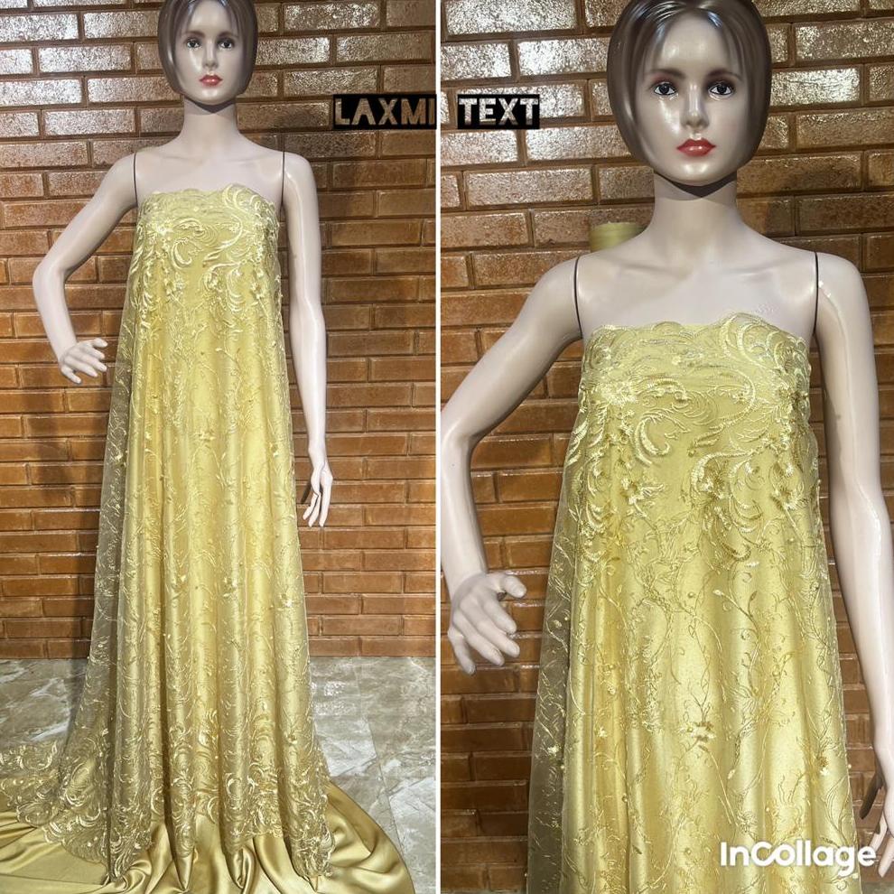 berkualitas Kain tile akar renda new / bahan tulle/ cocok untuk dress Tunik gaun pengantin seragaman
