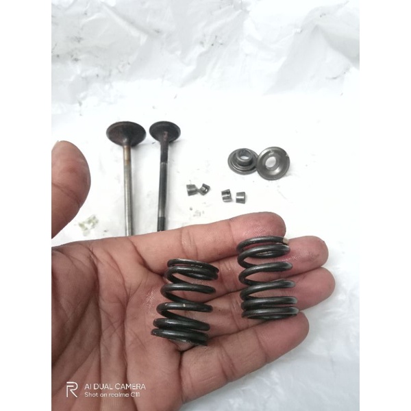 Topi klep ring kuku klep per klep set beat stater halus k44 ori lepasan motor