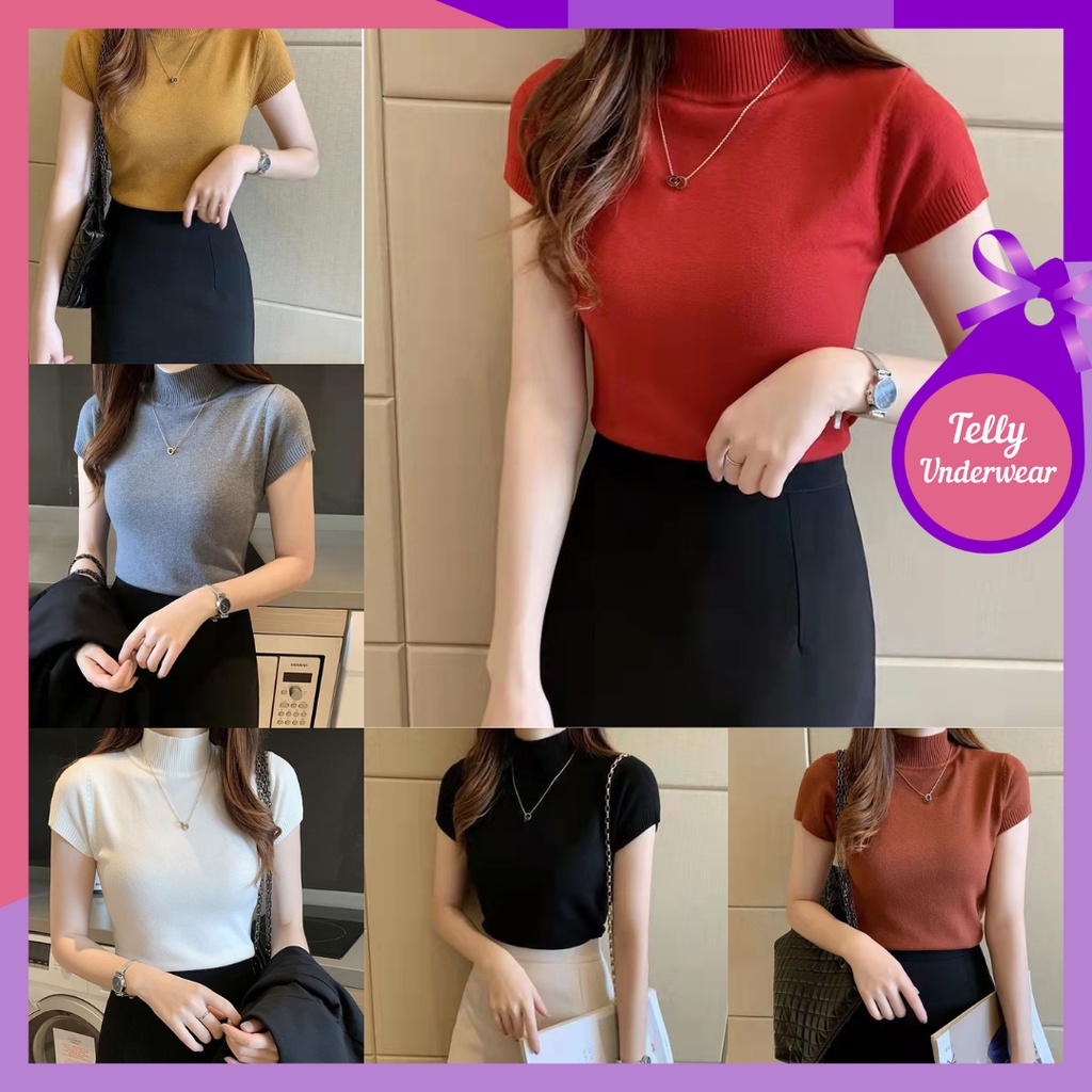 TELLY ➡️ 132 Tank Top Atasan Wanita Fashion Baju Dalaman Lengan Pendek Import