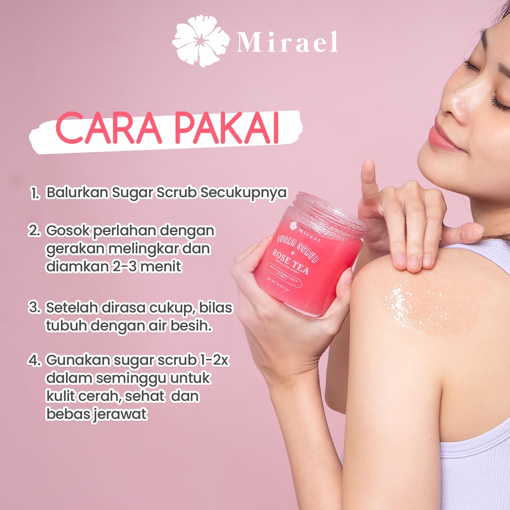 ★ BB ★ Mirael Sugar Scrub 250ml + 50ml | Deep&amp;Gentle Moist - Rosetea - Jasmine Tea 300gr