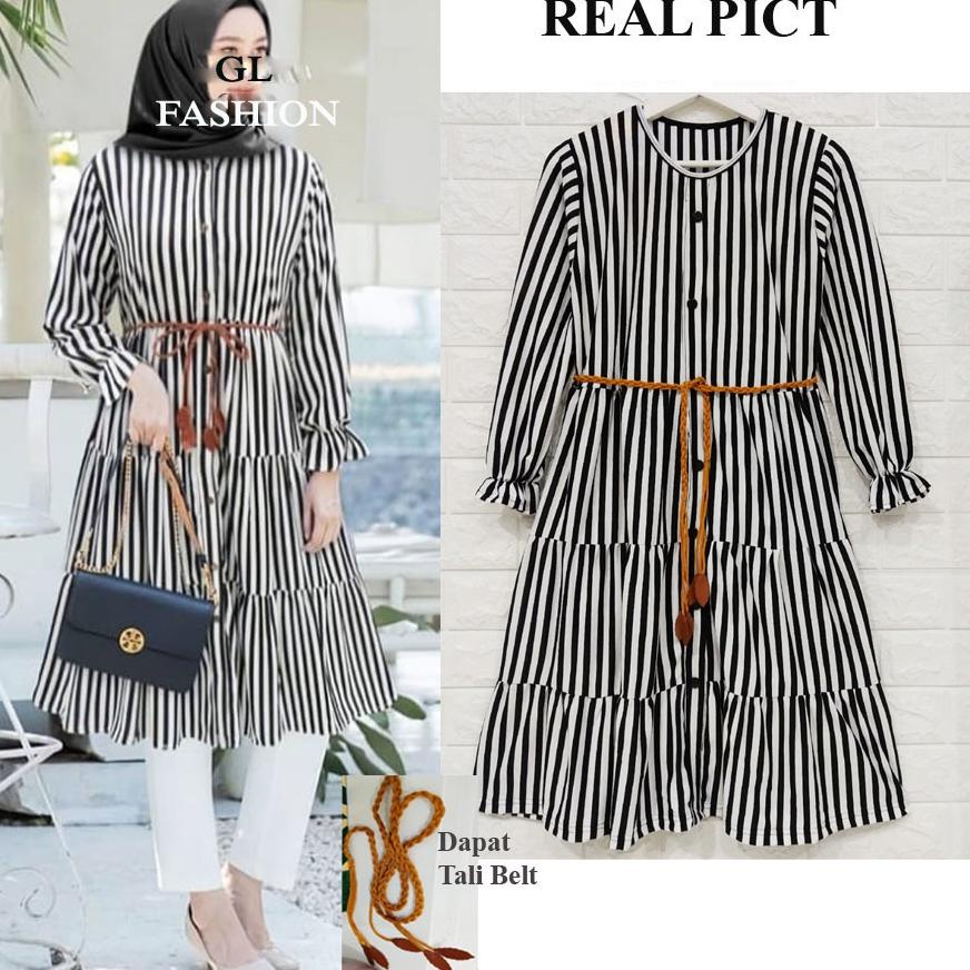 ⇌ EXTU TUNIK SALUR + BELT GL FASHION タ