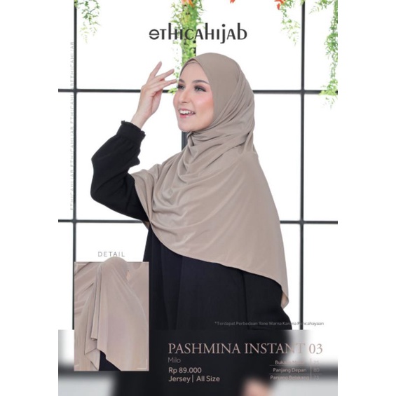 Ethica Hijab Kerudung Pashmina Instant 03 Pasmina Instan 03