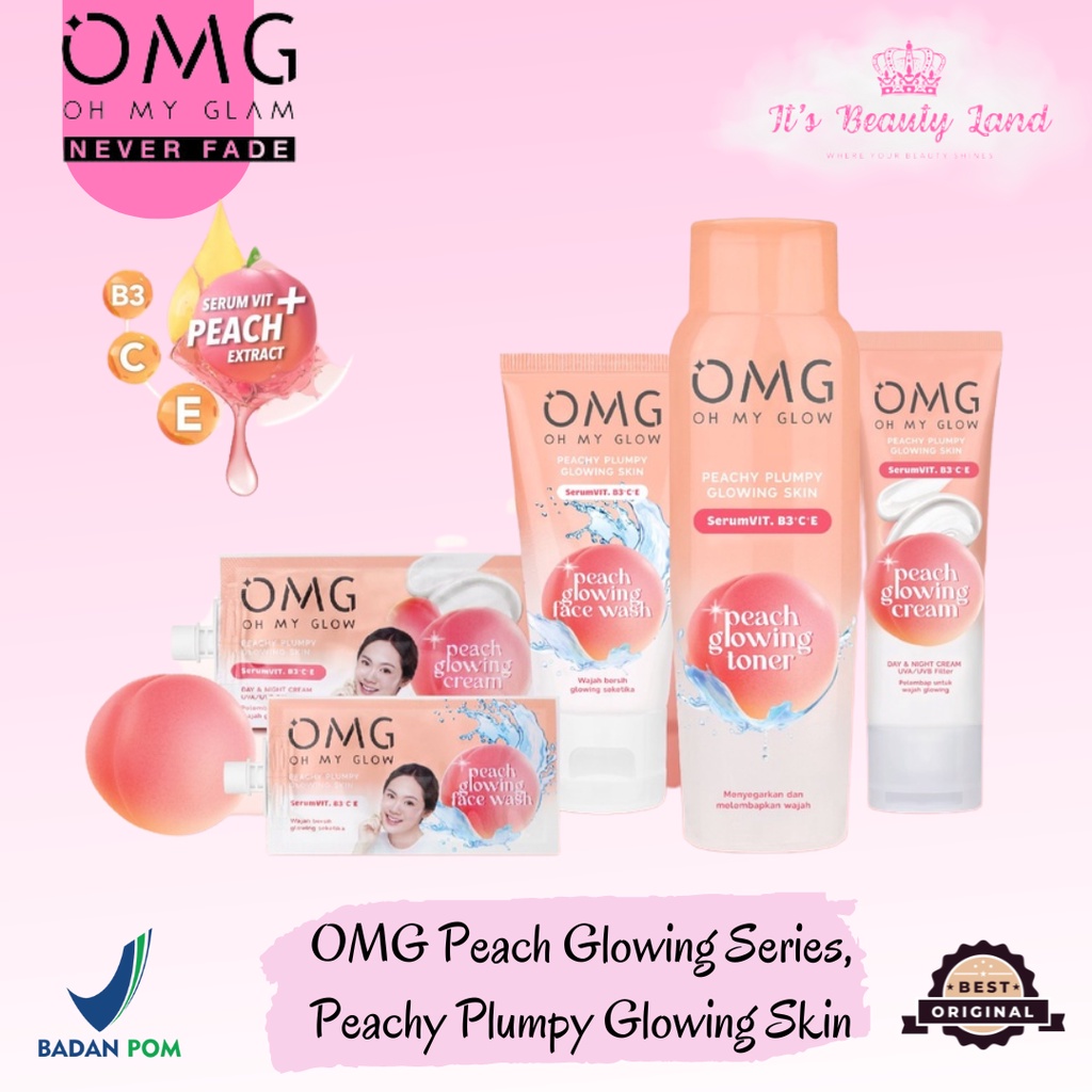 OMG Peach Glowing Series | OMG Face Wash, Cream, Toner