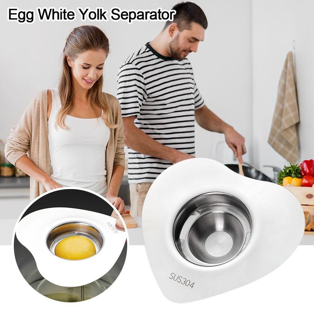 Solighter Egg Separator Saringan Tahan Lama Baking Egg Yolk Remove Divider