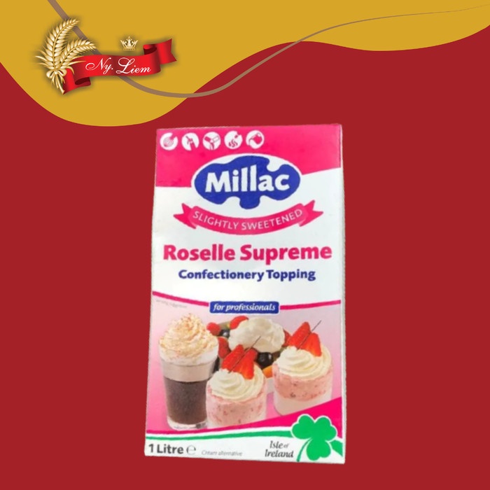 

MILLAC Roselle Supreme Whipping Cream 1 liter (GOJEK/GRAB ONLY)