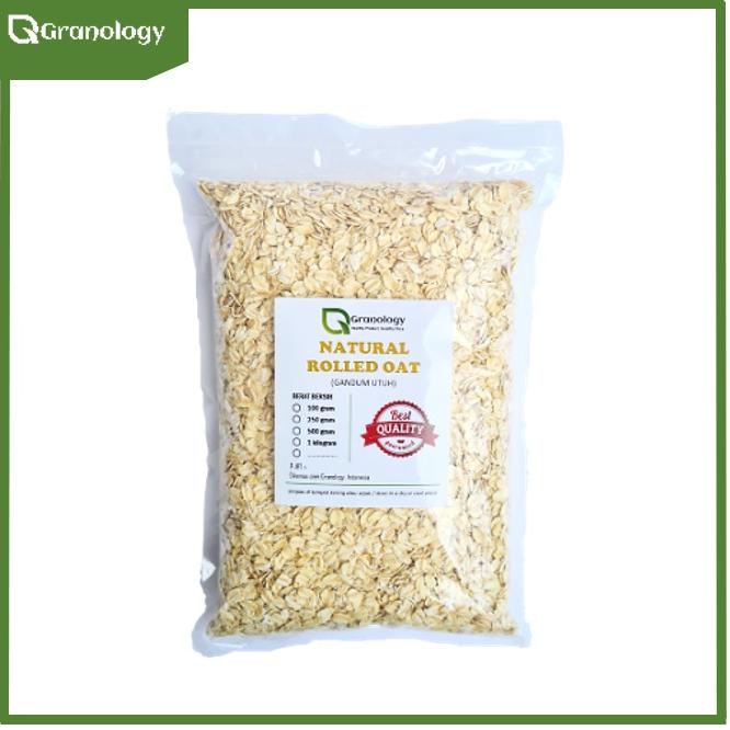

☛ Hemat 50% Gandum Kasar / Regular Rolled Oat (1 Kilogram) by Granology Spesial