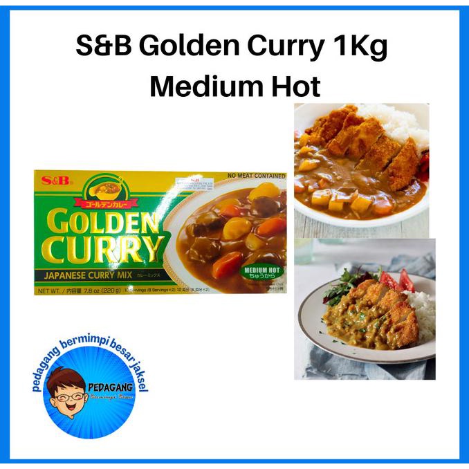 

S&B Golden Curry 1Kg Medium Hot | Kari Blok | Kari Jepang