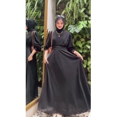 GAMIS THERESA/GAMIS WANITA/DRESS MUSLIM FREE BELT