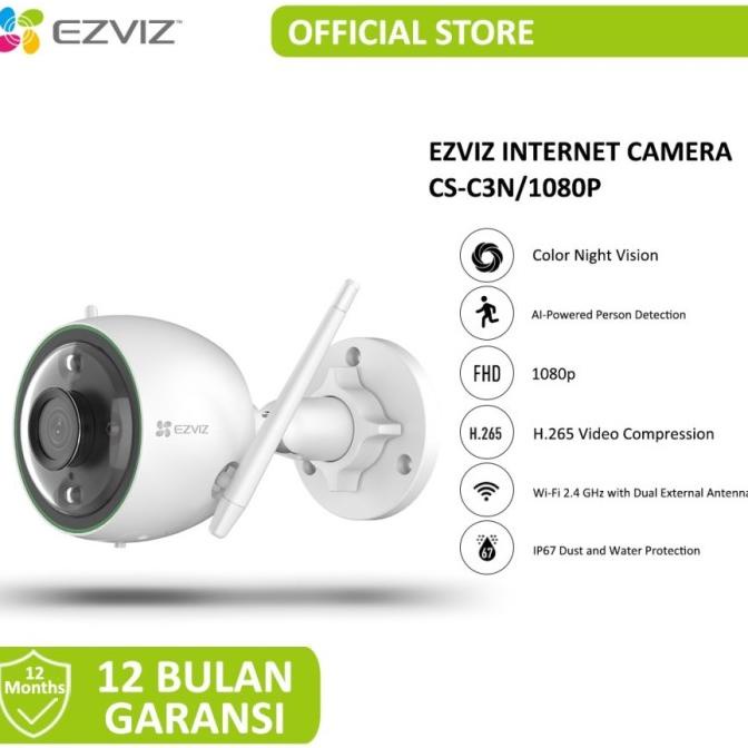 Cctv Wireless Outdoor Ezviz C3N 1080p IP cam Wireless EZVIZ Babycam -