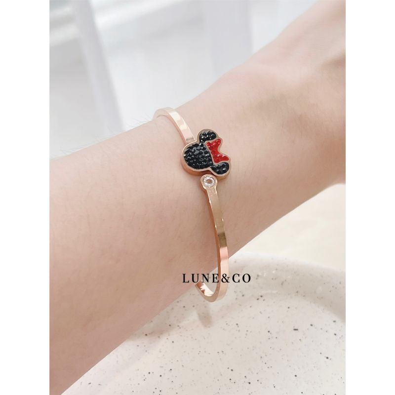 Gelang Bangle Minie Pita Titanium BS192