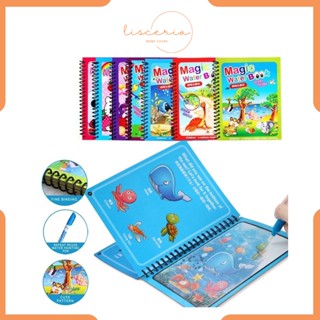 [ LSC ] Magic Water Book Buku Gambar Ajaib Buku Mewarnaii