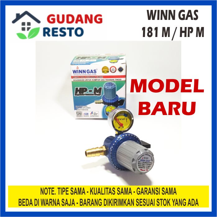 Regulator Gas High Pressure WINN W 181 M Kepala LPG Tekanan Tinggi