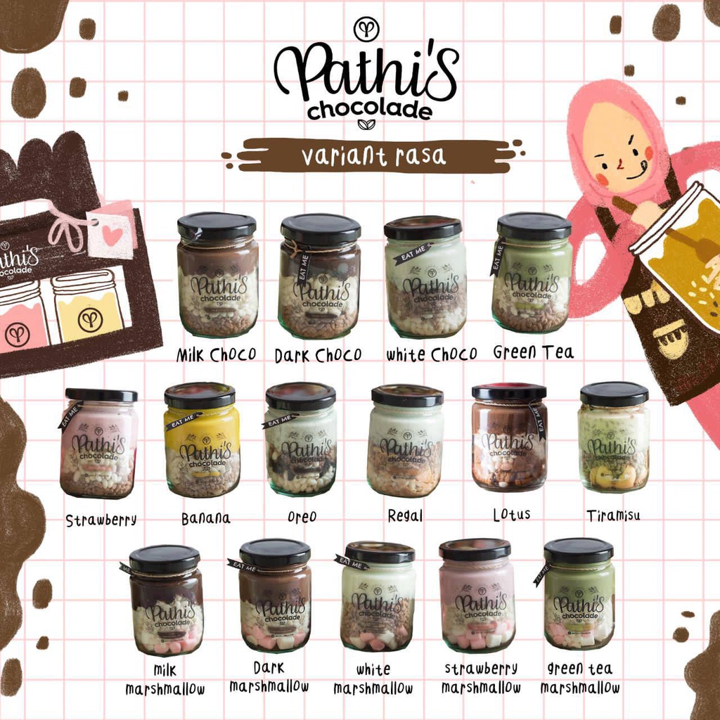 

Camilan Pathis Choco Jar Original - Coklat Lumer Rice Crispy Crunchy