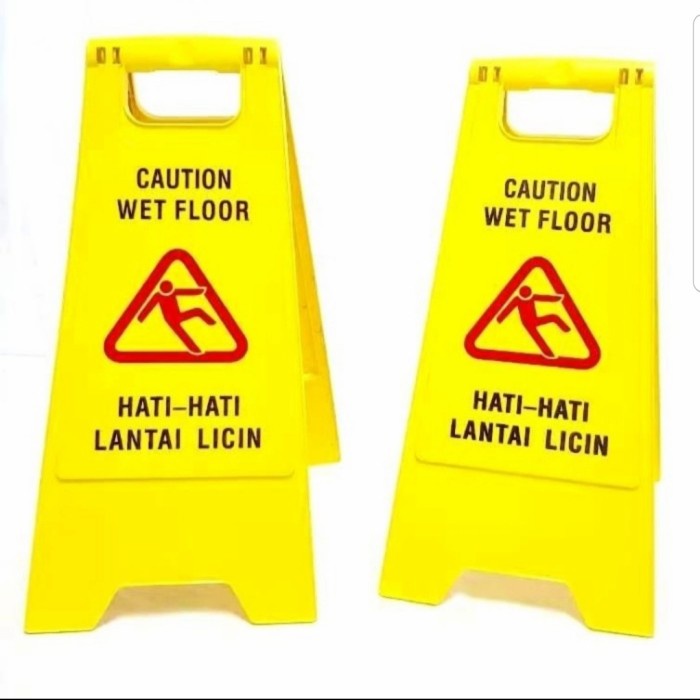 

Paja Papan Peringatan Hati-Hati Lantai Licin Isi 20Pcs / Warning Sign Floor