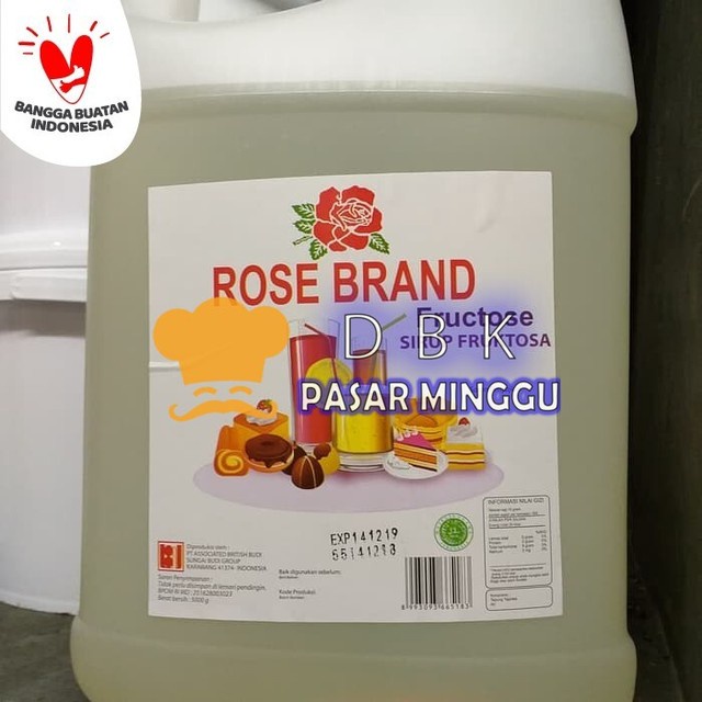 

gula cair rosebrand 5kg (gojek/grab only) sirup fruktosa fructose