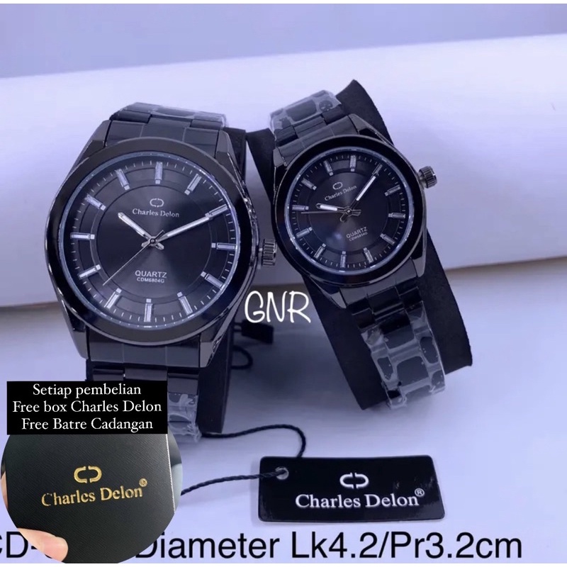 JAM COUPLE CHARLES DELON ORIGINAL ANTI AIR SUDAH COUPLE