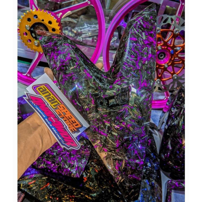 Dasi Depan Aerox Old Karbon Kevlar Forged