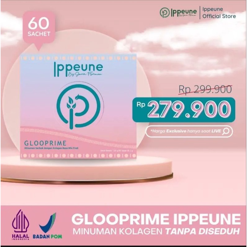 READY STOK bisa COD ippeune collagen GLOOPRIME ORIGINAL ecer per sashet
