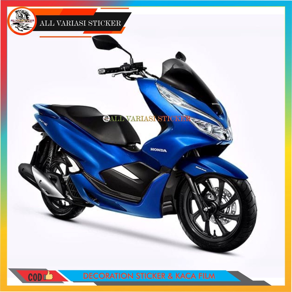 STIKER SCOTLET MOTOR SKOTLET BIRU METALIK CROME / STICKER SKOTLITE WARNA BUAT VARIASI MOTOR / STIKER