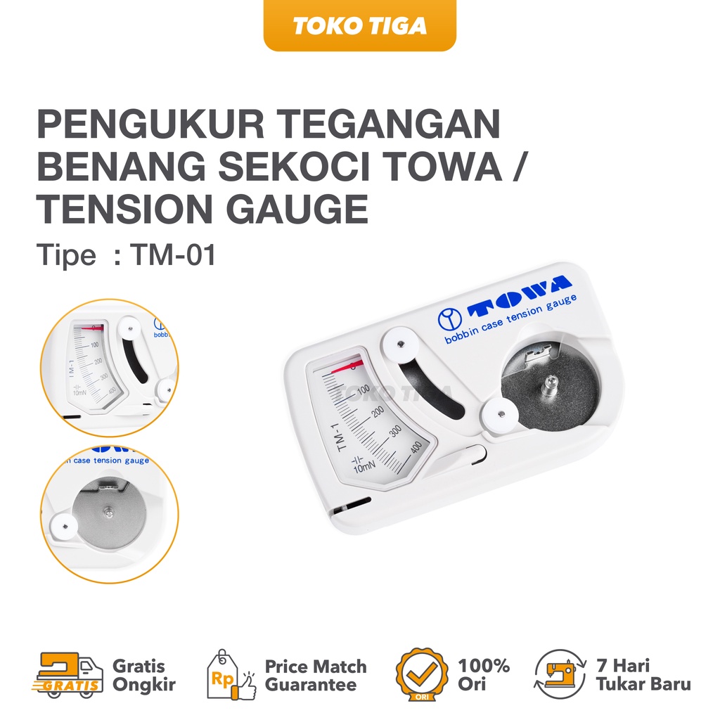 Tension Gauge / Pengukur Tensi Tegangan Benang Sekoci TOWA (TM-1)