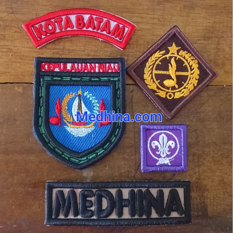 Atribut Seragam Pramuka Kepulauan Riau Bordir Timbul