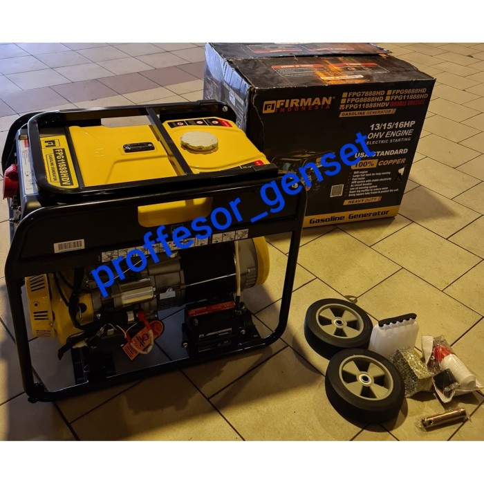 Genset 7500 watt- 8000 watt 3 phase gasoline Firman FPG 1188 HDV