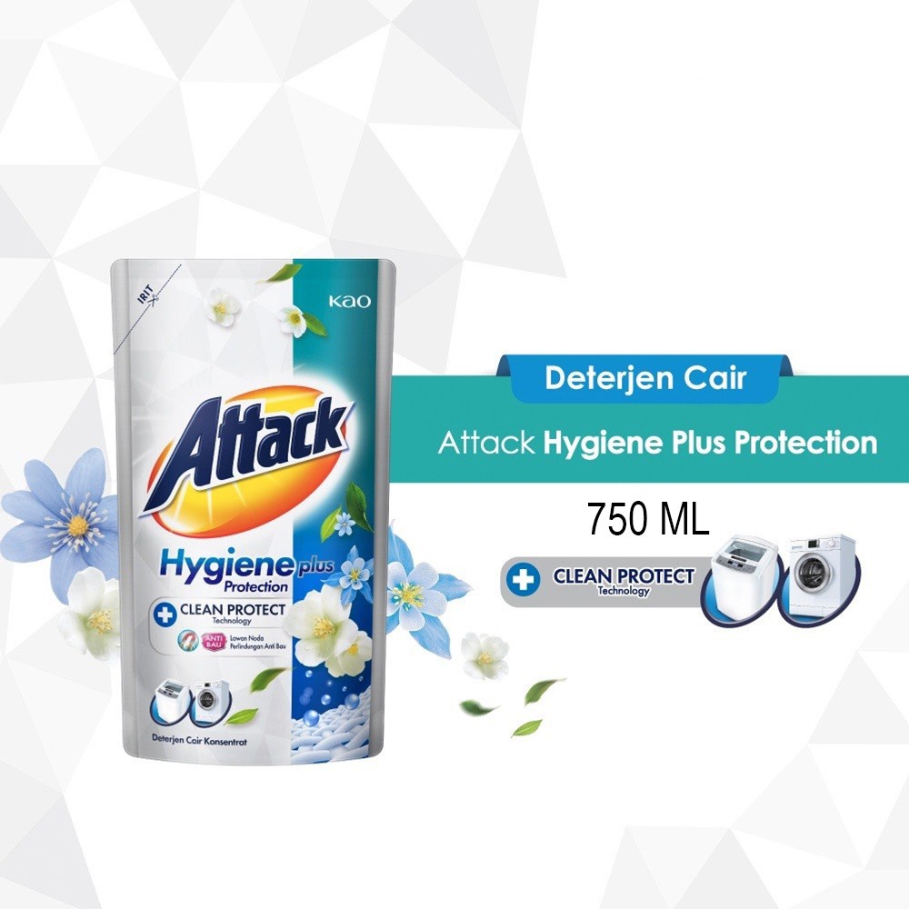 Attack Detergent Cair Hygiene Plus Protection - 750 ml