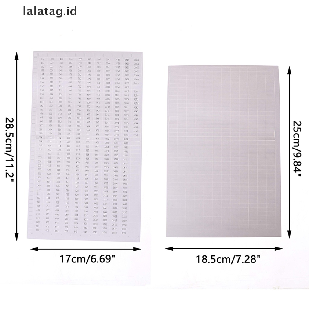 [lalatag] Stiker Label Angka Diamond Paing Tools Untuk Kotak Penyimpanan Diamond Paing [ID]