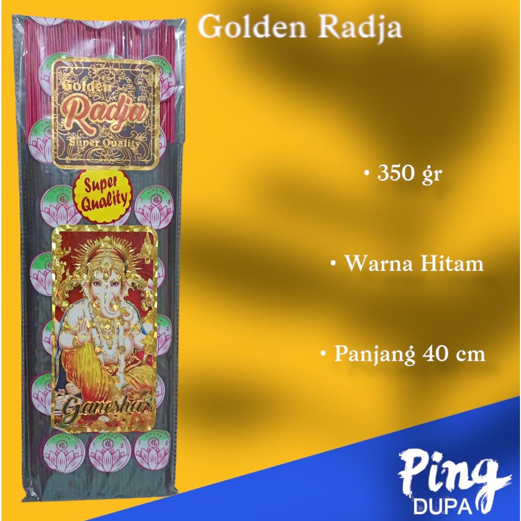 Dupa Ganesha Golden Radja Strong Aroma Kemasan Hio 350 gr