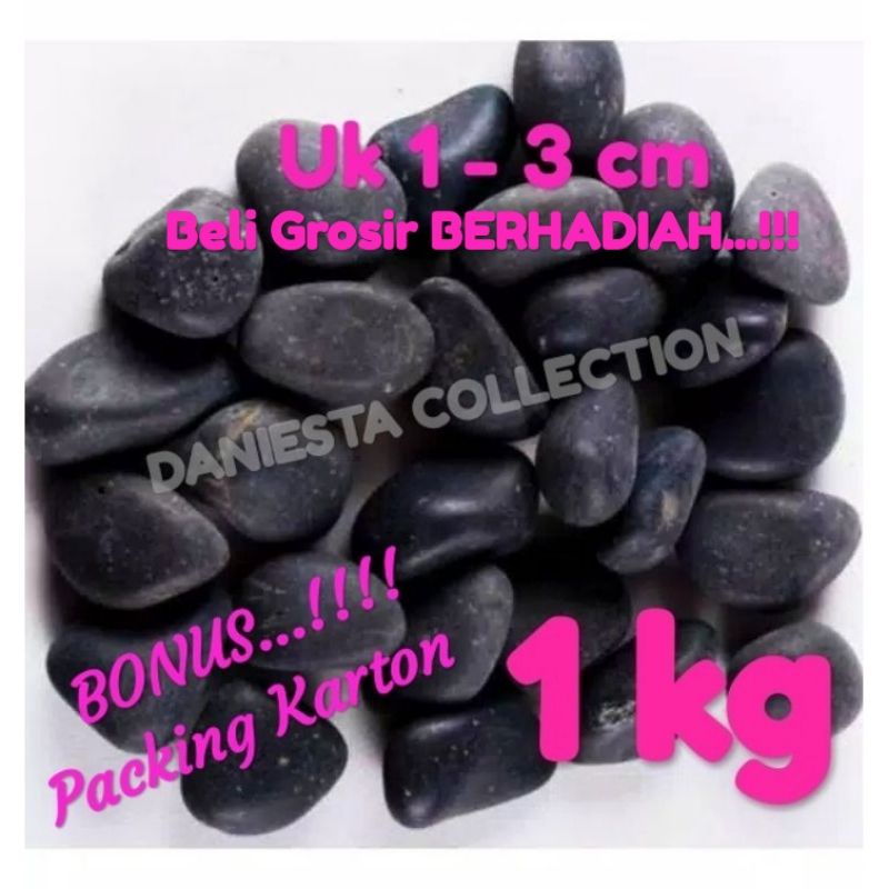 Batu koral HITAM 1kg / batu aquarium
