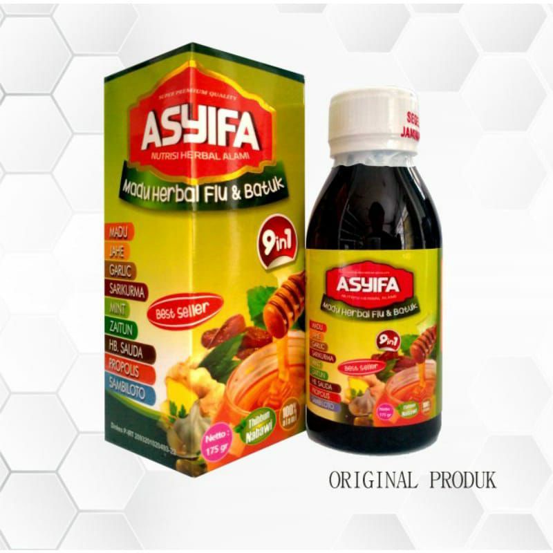 Madu Flu &amp; Batuk Asyifa 9 in 1 - Madu Batuk Asyifa Original